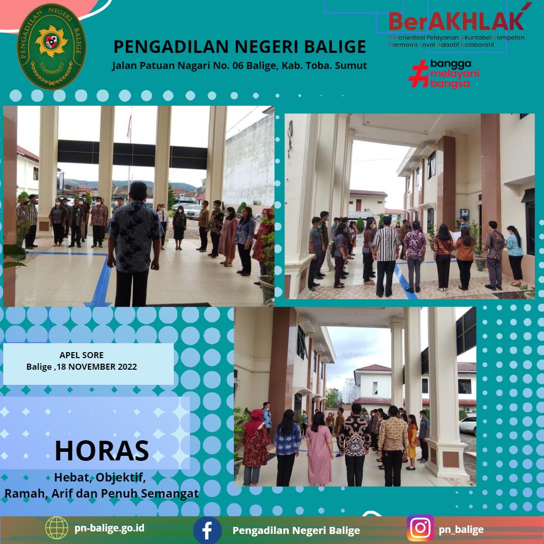 APEL JUMAT SORE 18 NOVEMBER 2022